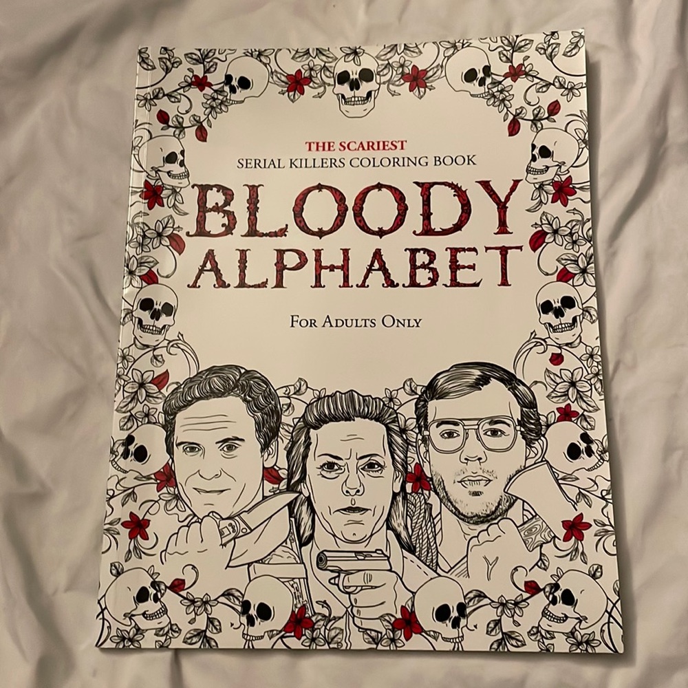 Bloody Alphabet Adult Coloring Book